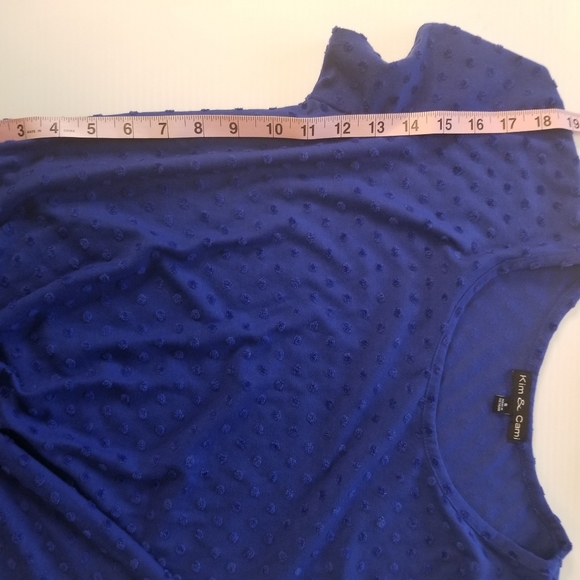 NWOT Dot Tee Tie Front - Picture 7 of 9